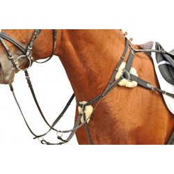 Collier de chasse HKM 5 points avec martingale