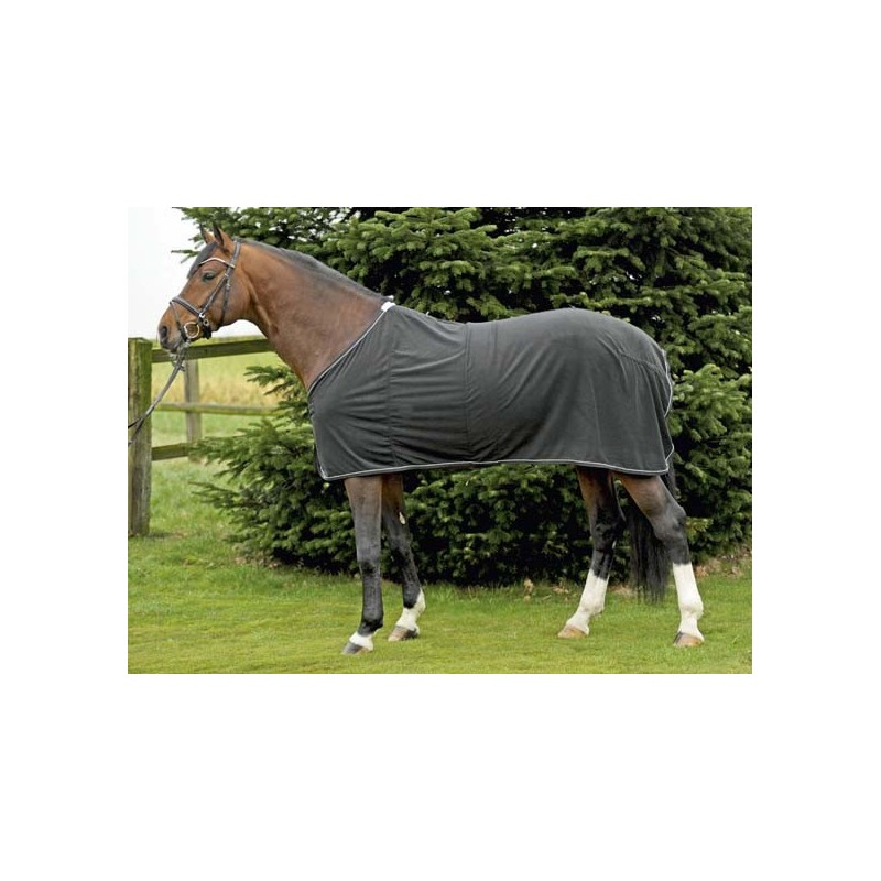 Couverture Séchante Pour Cheval HKM Kopenhagen - Polaire Respirante - Vert Foncé - Taille 135 Cm